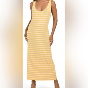 ZARA Striped Ribbed RicerBack Tank Maxi Dress Women’s